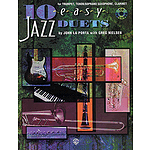 10 Easy Jazz Duets Tenor/Soprano Saxophone Clarinet E-Flat Book And CD