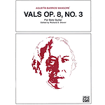 Vals Op. 8 No. 3 For Solo Guitar