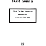 Music For Brass Instruments Brass Quintets (With Full Score)two Trumpets Horn Trombone And Tuba