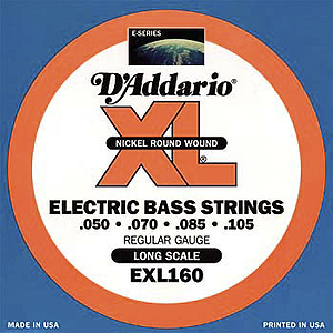 D'Addario XL Bass Strings - Regular strings, Environmental Packaging - 1 set of strings