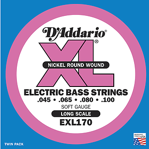 D'Addario XL Bass Strings - Soft strings - 1 set of strings