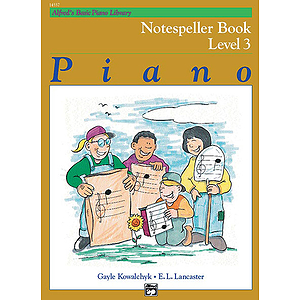 Alfred's Basic Piano Course - Notespeller Book Level 3