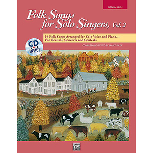 Folk Songs for Solo Singers - Vol. 2, Medium High - Book & CD