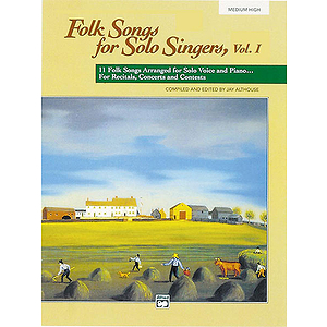 Folk Songs for Solo Singers - Vol. 1, Medium High - Book & CD