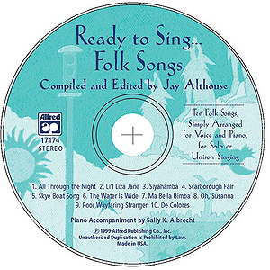 Ready To Sing… Folk Songs - CD