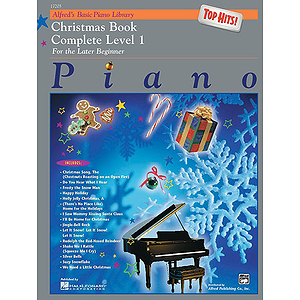 Alfred's Basic Piano Course - Top Hits! Christmas Book Complete Level 1