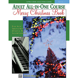 Alfred's Adult All-In-One Piano Course - Merry Christmas Book (Level 1)