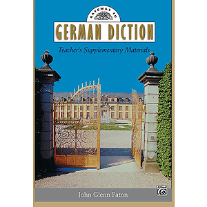 Gateway To German Diction - Teacher's Supplementary Materials