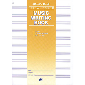 Music Writing Book - 9 X 12, 10 Staves, 64 Pages