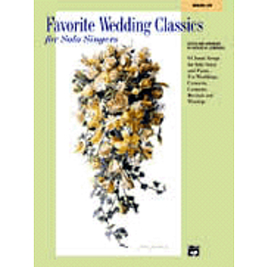 Favorite Wedding Classics for Solo Singers - Accompaniment CD (Medium Low)