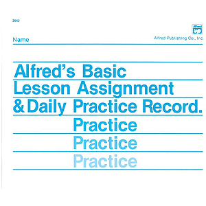 Lesson Assignment and Practice Record