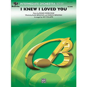 I Knew I Loved You