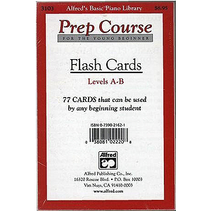 Alfred's Basic Piano Prep Course - Flash Cards Levels A & B