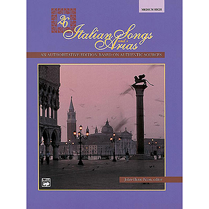 26 Italian Songs and Arias - Medium High Voice - Book & CD