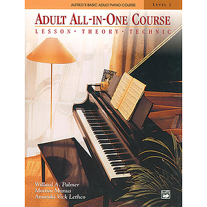 Alfred's Adult All-In-One Piano Course - Level 1 - Book