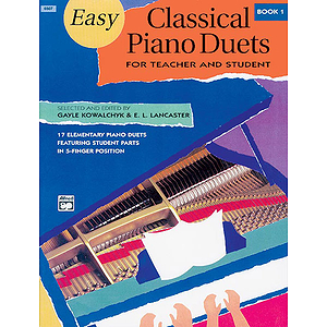 Easy Classical Piano Duets for Teacher and Student (1P, 4H) - Book 1