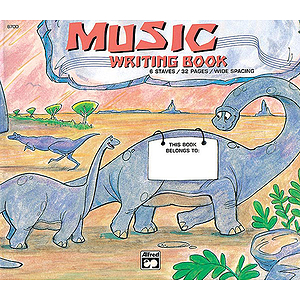 Alfred's Basic Music Writing Book - Wide Lines, 32 Pages
