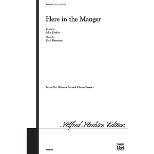 Here in The Manger - SATB
