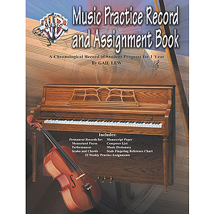 Music Practice Record and Assignment Book A Chronological Record of Student Progress for 1 Year