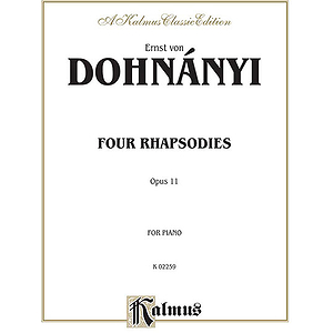 Dohnanyi - 4 Rhapsodies Opus 11