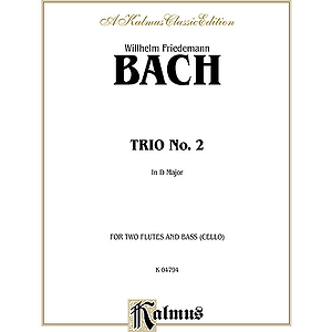 Bach W.F. Trio #2 - 2 Flute / Bass