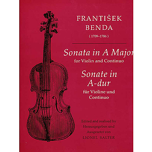 Benda F /Sonata in A Major