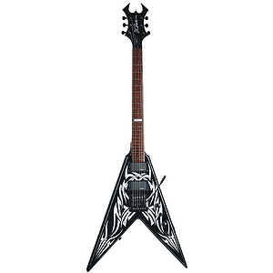 B.C. Rich Kerry King V Electric Guitar - Black w/Tribal