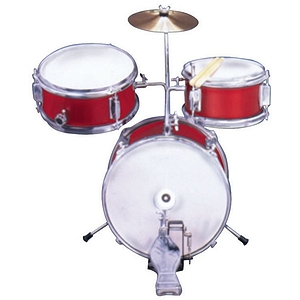 Excel 3 Piece "Mini" Drumset, Red