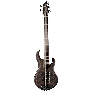 B.C. Rich John Moyer Signature Havoc 5 String Electric Bass, Black Vapor