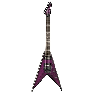 B.C. Rich Jr. V 7 String Electric Guitar, Transparent Purple
