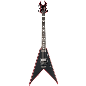 B.C. Rich Jr. V Icon Pat O'Brien Signature Electric Guitar, Onyx with Red Painted Bevels