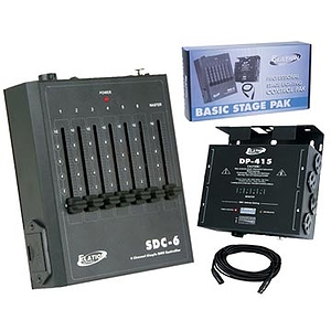 American DJ Basic Stage Pak - Par Can Control System w/ Dimmer, Controller, Power Supply & Cable