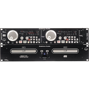 American Audio MCD710 DUAL MP3 CD PLAYER 2 RACK SPAC