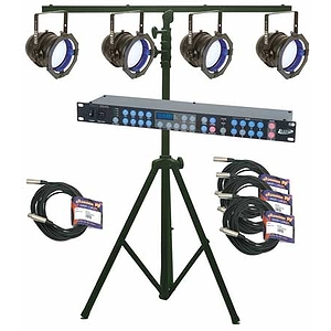American DJ P64 LED SYSTEM - 4 Par Can LED System