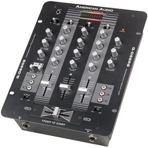 American Audio Q-D6SRS 3-Channel Pro DJ Mixer With Sonic Enhancer