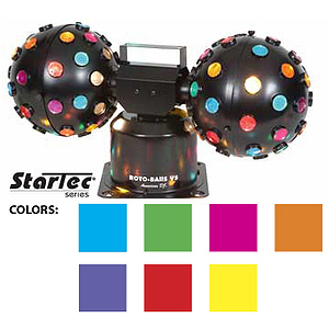 American DJ ROTO-BALLS VS MKII Twin Rotating Multi-Colored Spinning Balls