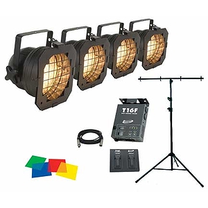 American DJ STAGE ACT56 4 Par Can Combo with Chase Controller.