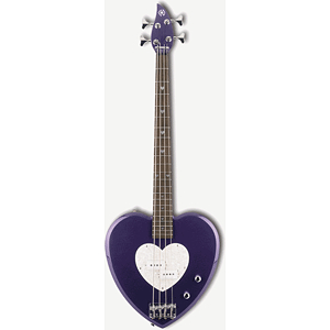 Daisy Rock Heartbreaker Series Short-scale Bass Guitar - Princess Purple - Left-Handed