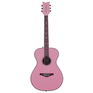 Daisy Rock Pixie Series Acoustic Guitar - Powder Pink