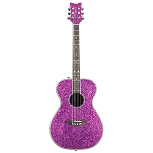 Daisy Rock Pixie Acoustic Guitar - Pink Sparkle