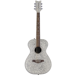 Daisy Rock Pixie Folk-size Acoustic Guitar - Silver Sparkle
