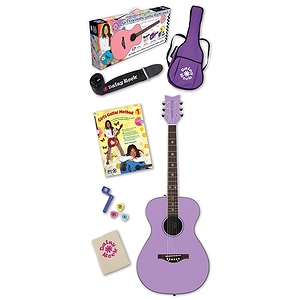 Daisy Rock Pixie Acoustic Guitar Pack - Pixie Purple