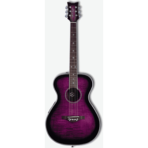 Daisy Rock Pixie Series Acoustic-Electric Guitar - Plum Purple Burst - Left-Handed