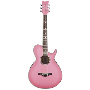 Daisy Rock Wildwood Series Acoustic-Electric Guitar - Pink Burst