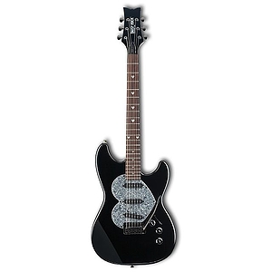 Daisy Rock Rebel Rockit Heart Guitar - Black Pearl