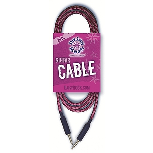 Daisy Rock Guitar Cable - Pink & Black