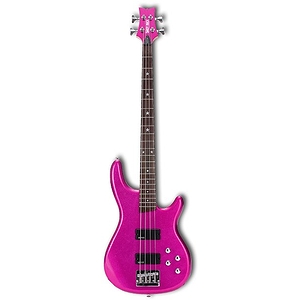 Daisy Rock - Rock Candy Bass - Atomic Pink, Left-Handed