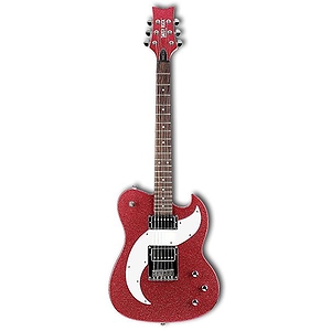 Daisy Rock Tom Boy Deuce Guitar - Ruby Sparkle