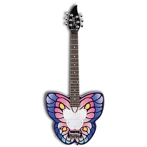 Daisy Rock Debutante Butterfly Short Scale Electric Guitar (Fantasy) - Left Handed Model