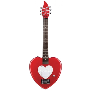 Daisy Rock Debutante Heartbreaker Short Scale Electric Guitar  (Red Hot Red)